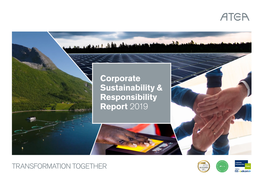 Corporate Sustainability & Responsibility Report 2019