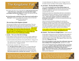 The Last Days of the Kingdom of Judah I. Josiah