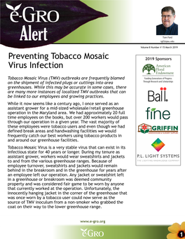 Preventing Tobacco Mosaic Virus Infection