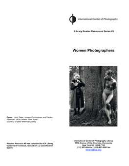 Women Photographers