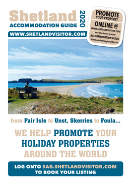 We Help Promote Your Holiday Properties Around the World