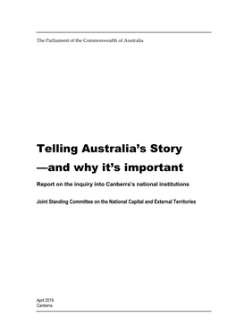 Telling Australia's Story