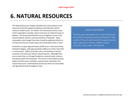 Natural Resources Chapter Identifies the Natural Features and Resources Found Throughout Dunbarton and Important Natural Resource Related Issues