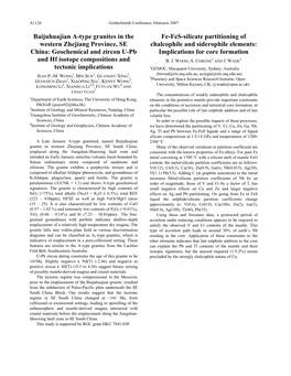 Geochemical and Zircon U-Pb and Hf Isotope Compositions