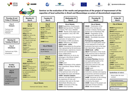 Seminar on the Evaluation of the Results and Perspectives of the Project of Improvement of The