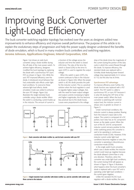Improving Buck Converter Light-Load Efficiency