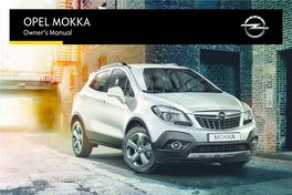 OPEL MOKKA Owner's Manual