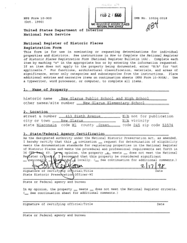 FEB 2/1998 NPS Form 10-900 OMB No