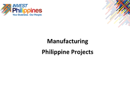 Manufacturing Philippine Projects