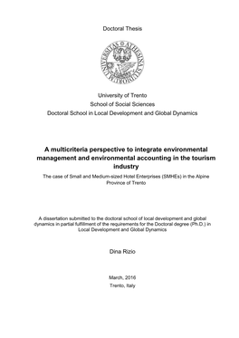 A Multicriteria Perspective to Integrate Environmental Management And