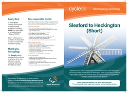 Sleaford to Heckington (Short