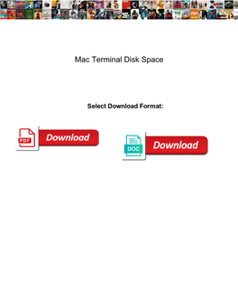 Mac Terminal Disk Space