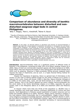 Wagey B. T., Kreckhoff R. L., Bucol A. A., 2017 Comparison Of