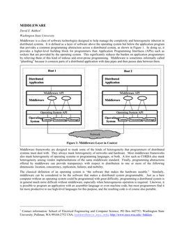 MIDDLEWARE David E