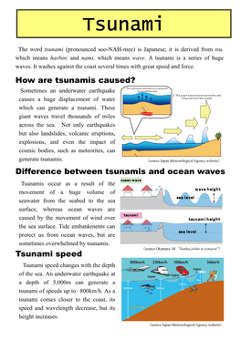 Difference Between Tsunamis and Ocean Waves How Are Tsunamis