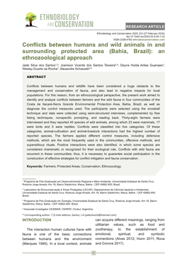 Conflicts Between Humans and Wild Animals in and Surrounding