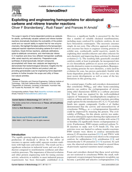 Exploiting and Engineering Hemoproteins for Abiological