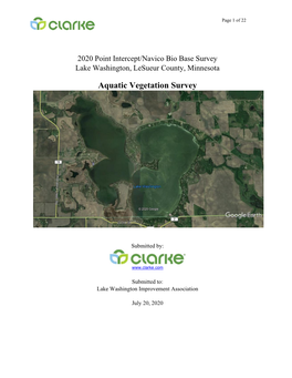 Aquatic Vegetation Survey