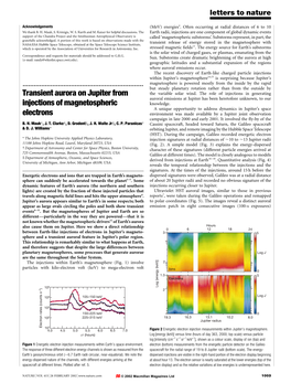 Transient Aurora on Jupiter from Injections of Magnetospheric