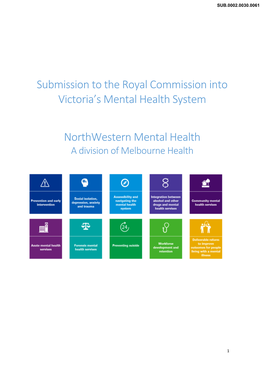 Northwestern Mental Health a Division of Melbourne Health