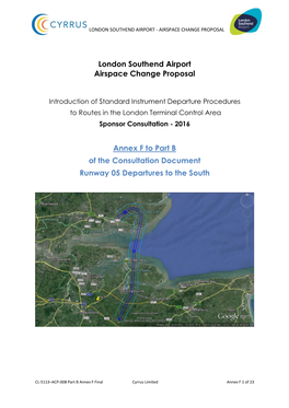 London Southend Airport Airspace Change Proposal Annex F to Part B