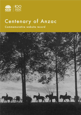 Centenary of Anzac Commemorative Website Record