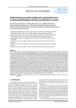 Inflammatory Juvenile Compound Conjunctival Nevi. a Clinicopathological Study and Literature Review