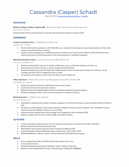 Cschadt Resume