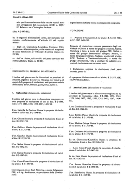 N . C 69/112 Gazzetta Ufficiale Delle Comunità Europee 20. 3. 89 Mio