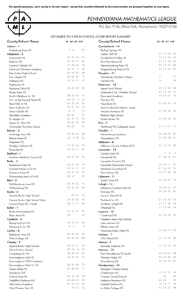 County/School Name County/School Name