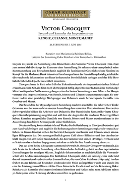 Victor Chocquet Freund Und Sammler Der Impressionisten Renoir, Cezanne, Monet, Manet