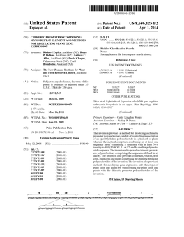 (12) United States Patent (10) Patent No.: US 8,686,125 B2 Espley Et Al