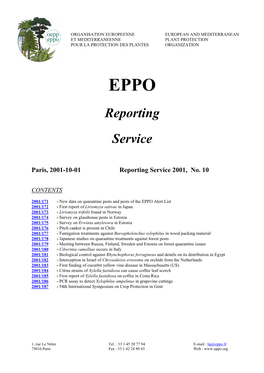 Reporting Service 2001, No