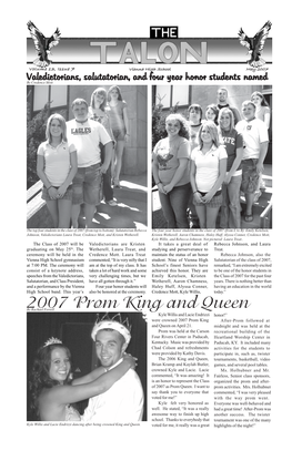 2007 Prom King and Queen