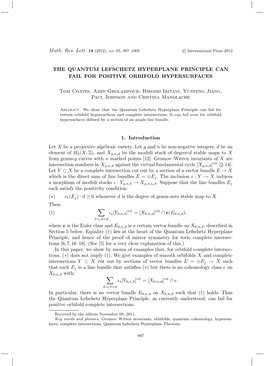 The Quantum Lefschetz Hyperplane Principle Can Fail for Positive Orbifold Hypersurfaces