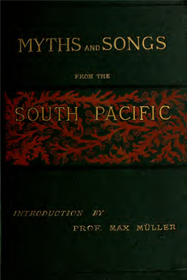 Myths and Songs from the South Pacific, Which the Rev
