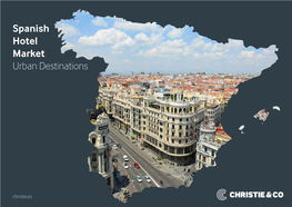 Spanish Hotel Market Urban Destinations