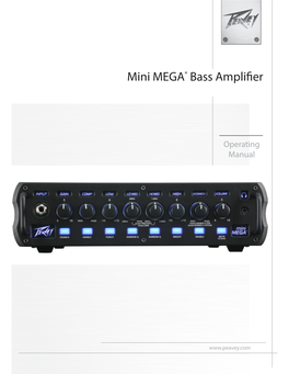 Mini MEGA® Bass Amplifier