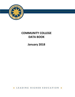 COMMUNITY COLLEGE DATA BOOK January 2018