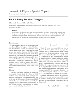 P3 3 a Penny for Your Thoughts