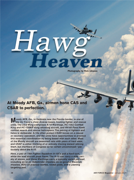 At Moody AFB, Ga., Airmen Hone CAS and CSAR to Perfection