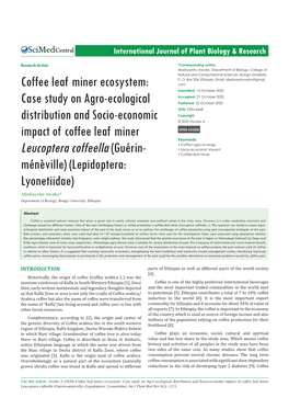 Coffee Leaf Miner Ecosystem