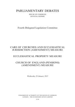 Parliamentary Debates House of Commons Official Report