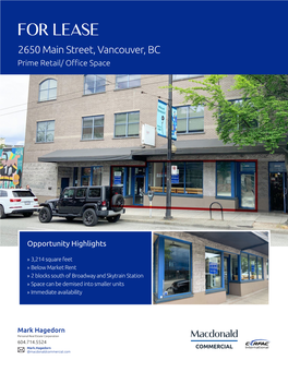2650 Main Street Vancouver BC