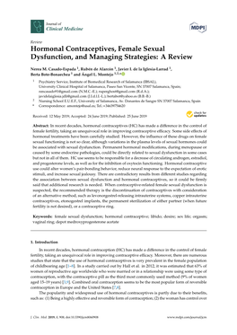 Hormonal Contraceptives, Female Sexual Dysfunction, and Managing Strategies: a Review