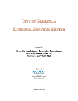 Riverside Local Agency Formation Commission 3850 Vine Street, Suite 110 Riverside, CA 92507-4225