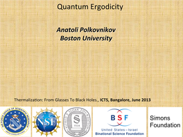 Quantum Ergodicity