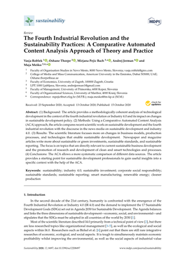 The Fourth Industrial Revolution and the Sustainability Practices: a Comparative Automated Content Analysis Approach of Theory and Practice