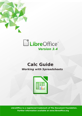 Libreoffice 3.4 Calc Guide