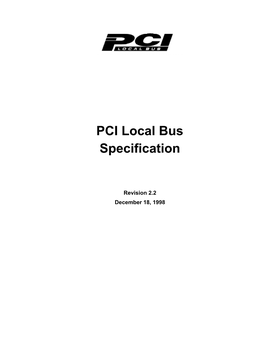 PCI Local Bus Specification